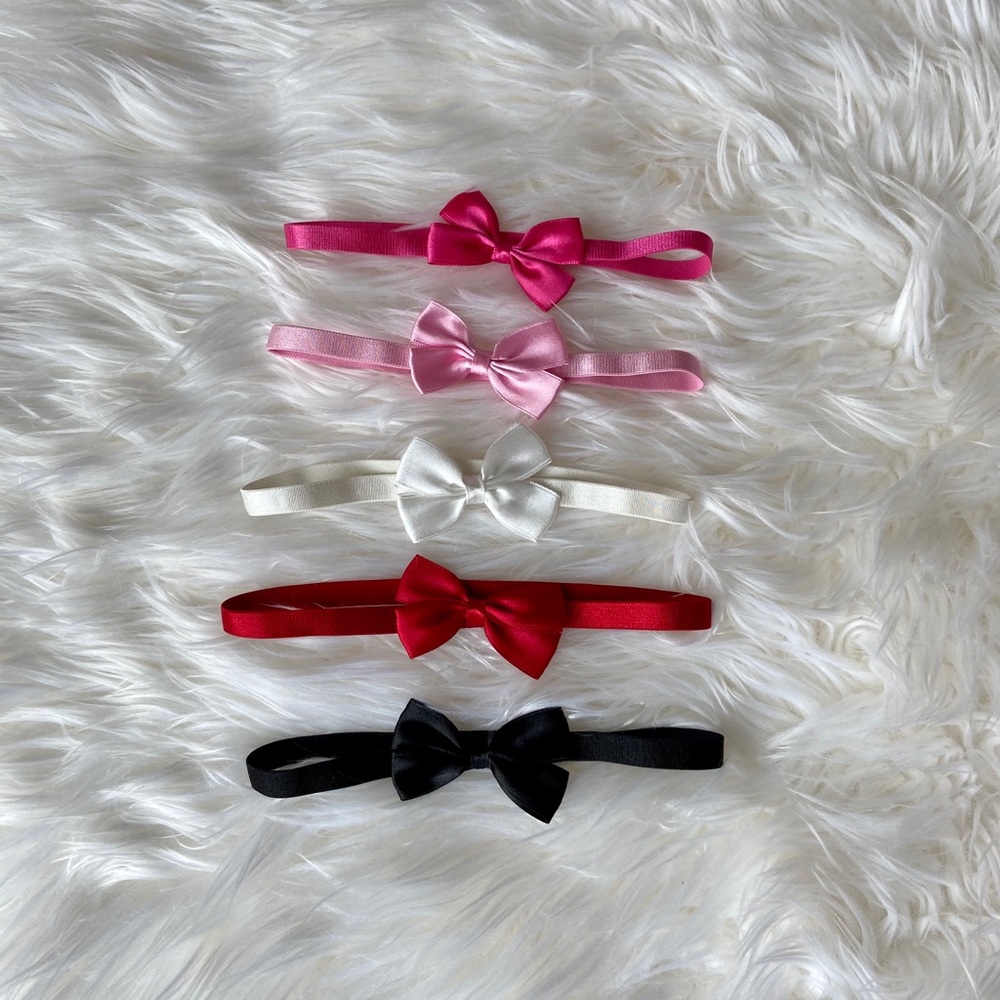 5 Bow Headbands 12M